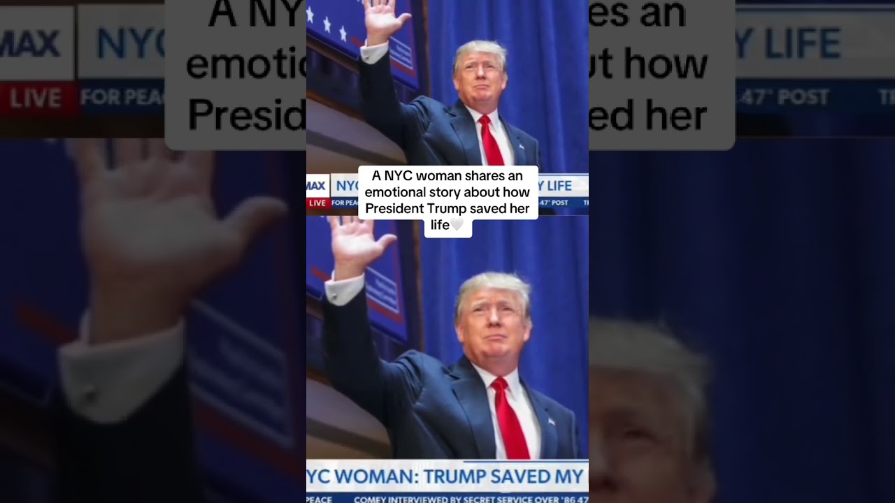 A NYC woman shares an emotional story of how real DonaldTrump intervened to save her life #trump