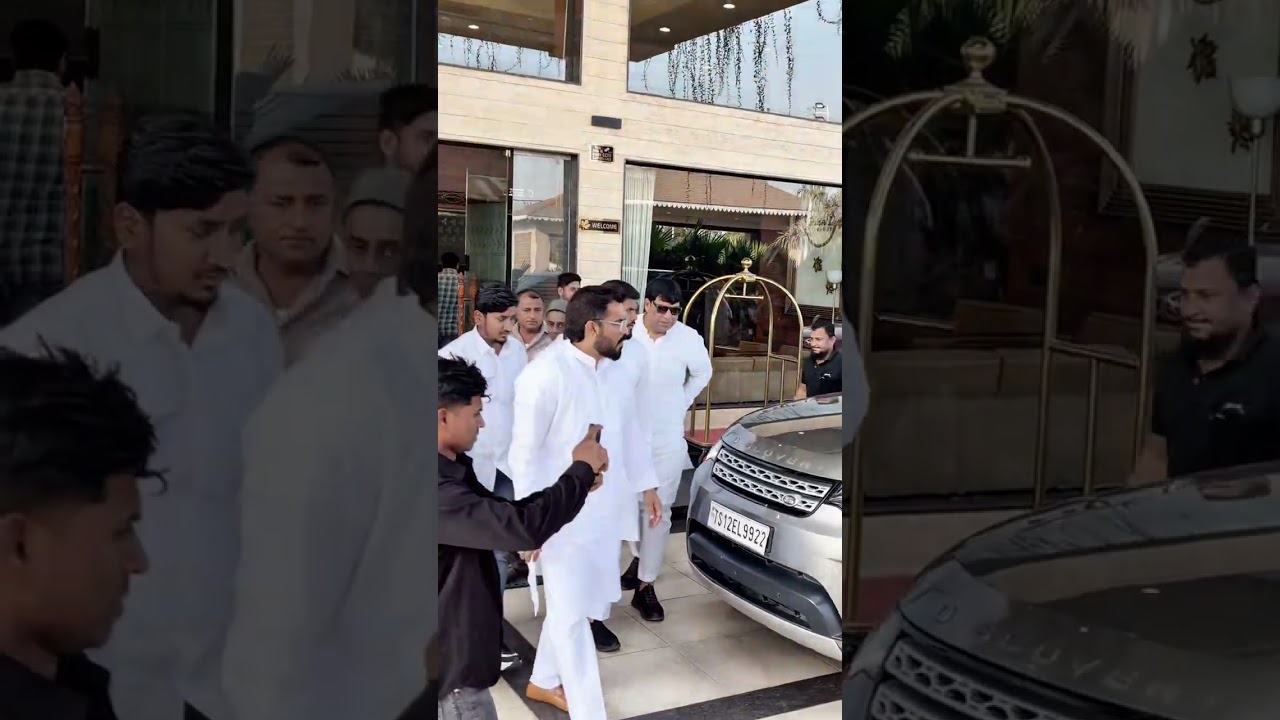 AIMIM Chief Br. Asad Uddin Owaisi Sahab has arrived in Dhule city, Maharashtra. #aimim #maharashtra