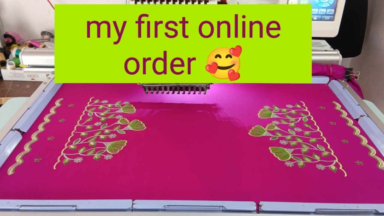 My first order color combination ఎలా ఉందో చెప్పండి🥰🥰🥰