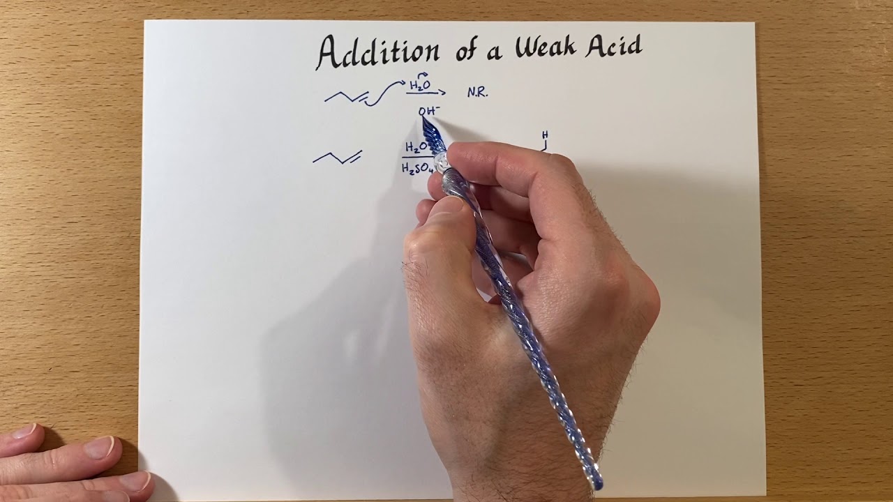 Electrophilic Addition of a Weak Acid