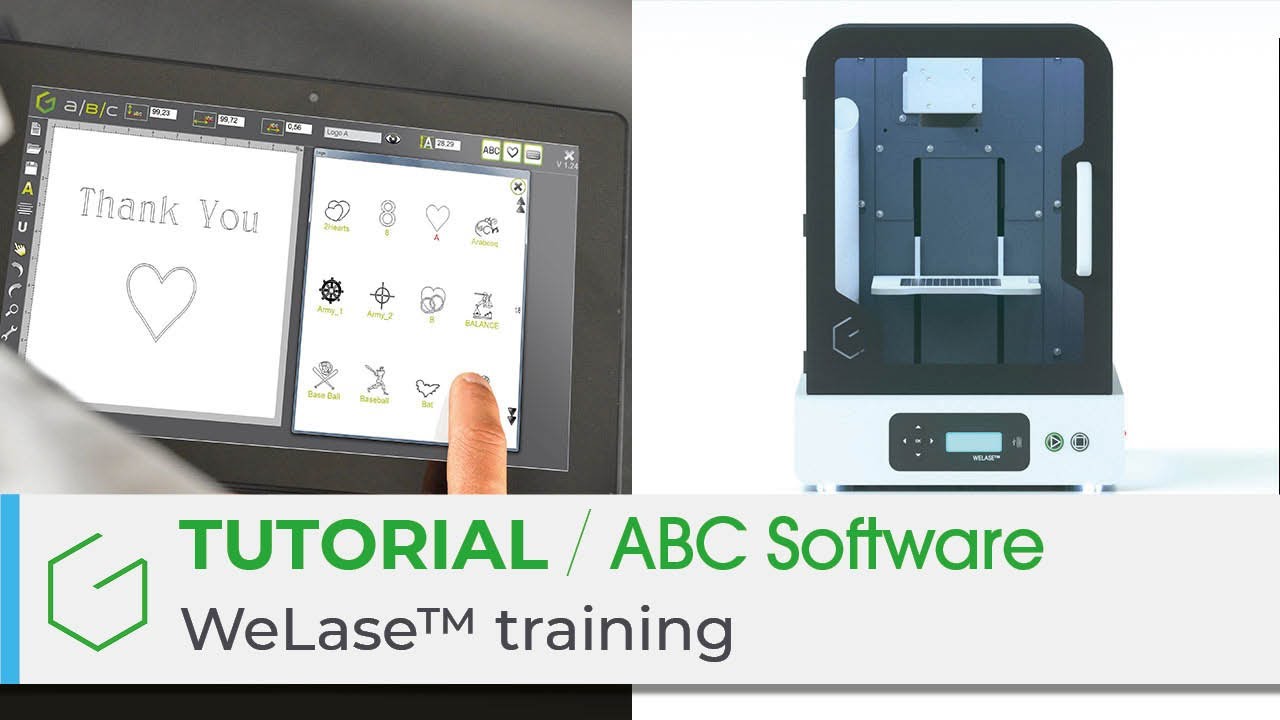 Learn how to use ABC software on the laser engraver WeLase™