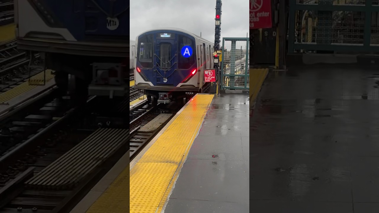 R211A A Train Departing Rockaway Boulevard ￼ #mta #nyc #r211