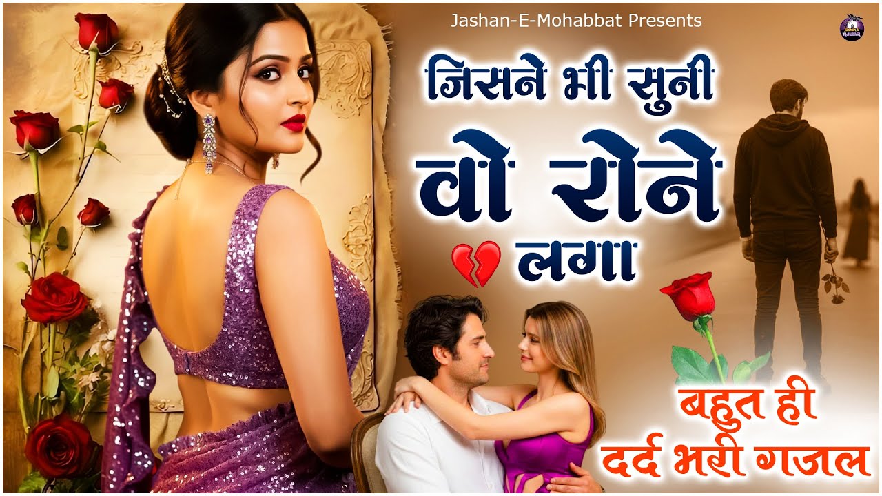 जिसने भी सुनी वो रोने लगा - बहुत ही दर्द भरी गजल | Dard Bhari Ghazal | Sad Ghazal | Hindi Ghazal |