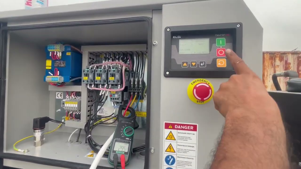 EalGI air compressor EN 15 kw first  start up