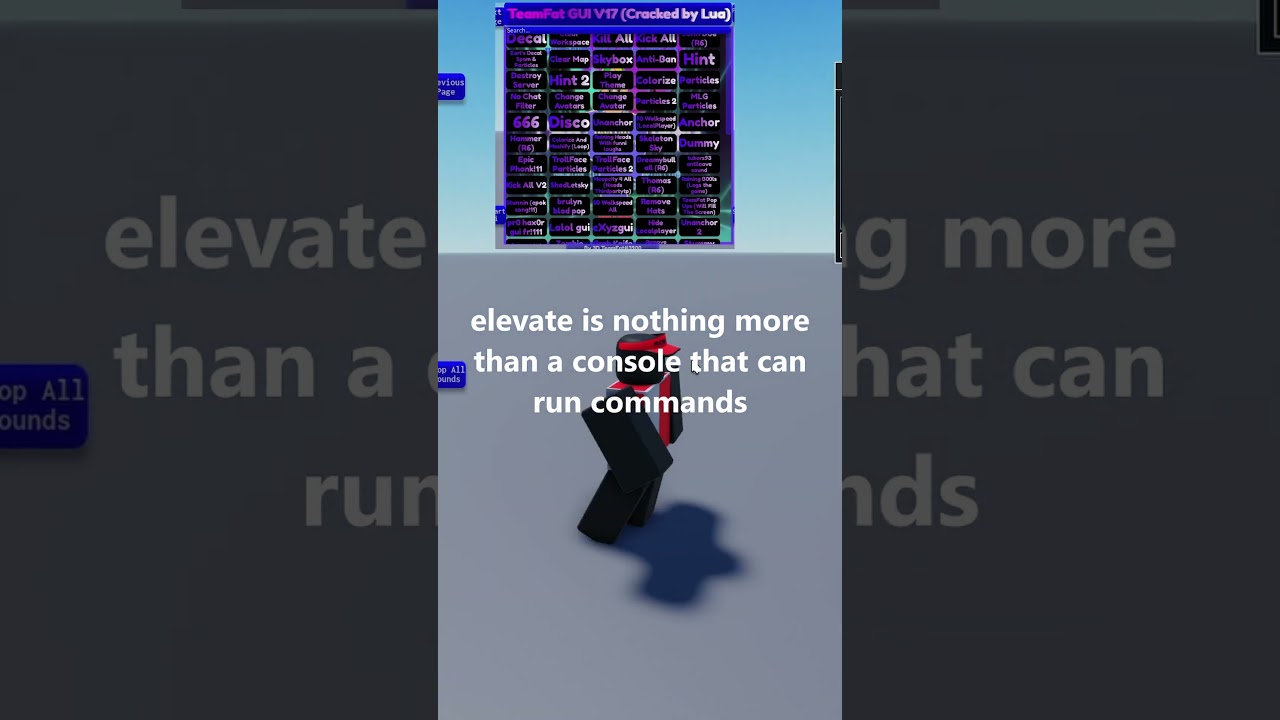 WHY YOU CANT GET BANNED WITH ELEVATE SS |#shorts #roblox #hacker #bannedroblox #banned #robloxscript