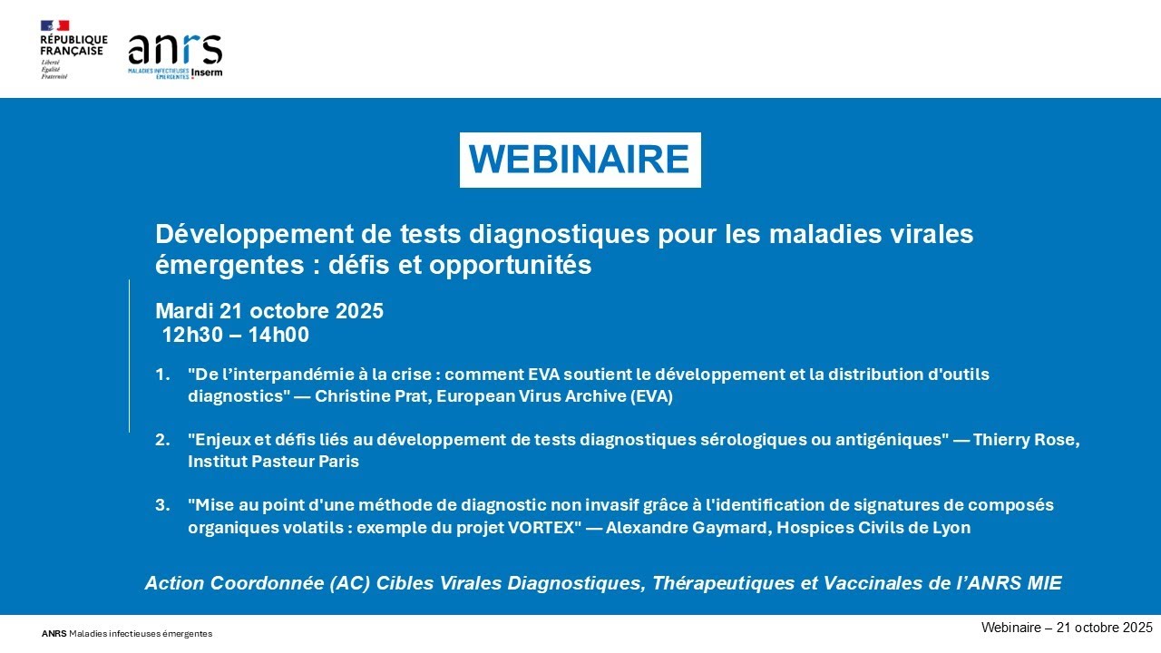 Webinaire AC Cibles virales 21 oct 2025 : Tests diagnostiques pour les MIE