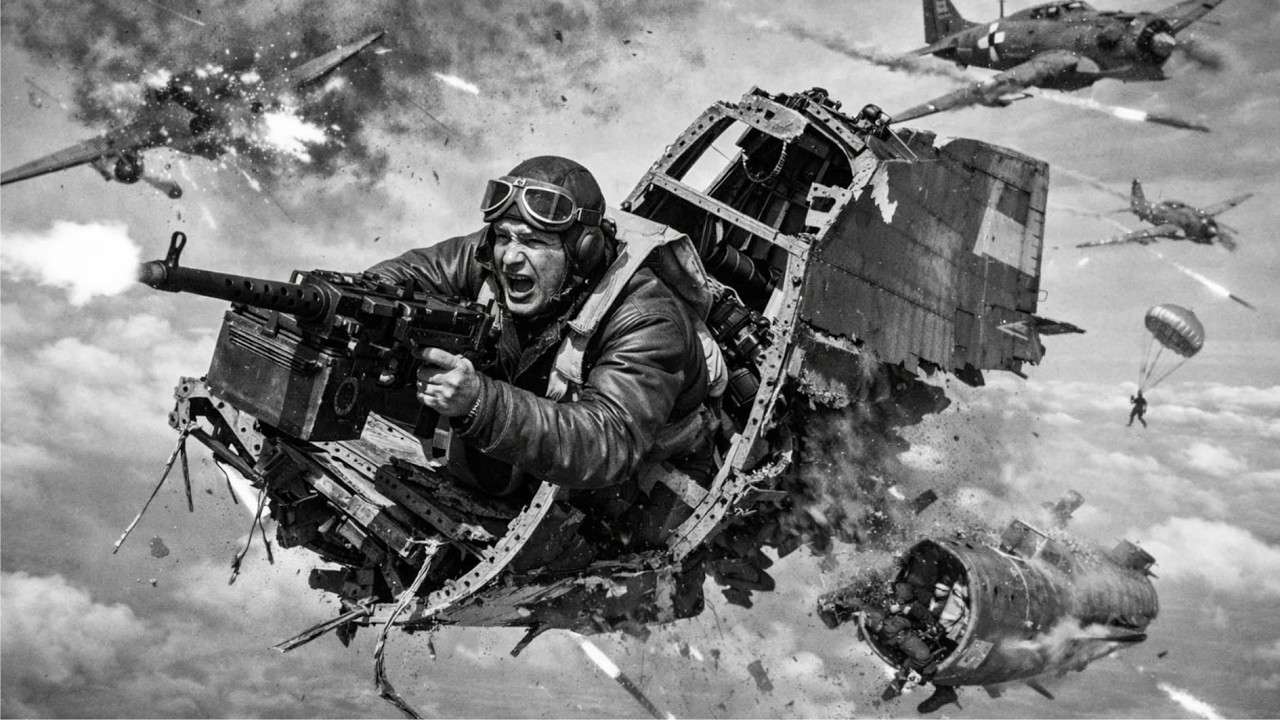 When Germans Cut His B-17 in Half at 24,000 Feet — He Kept Shooting All the Way Down