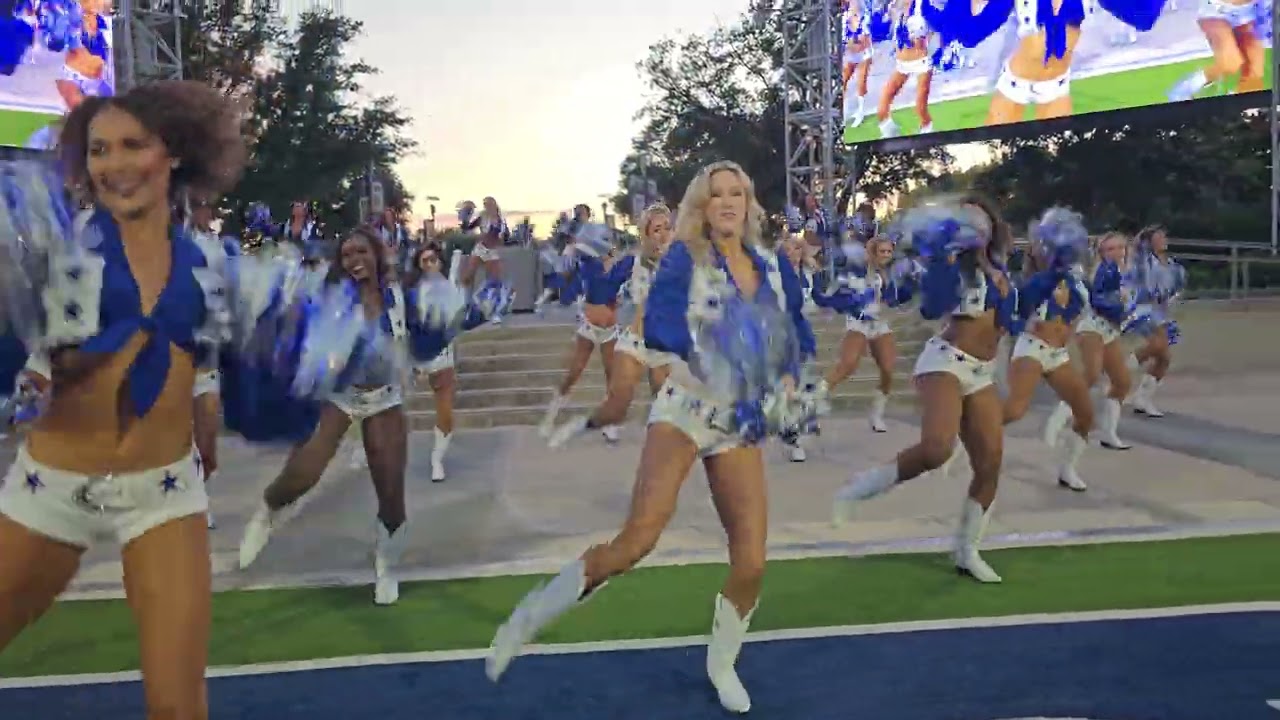 Dallas Cowboys Cheerleaders watch party performance 10/6/24 Miller Lite House