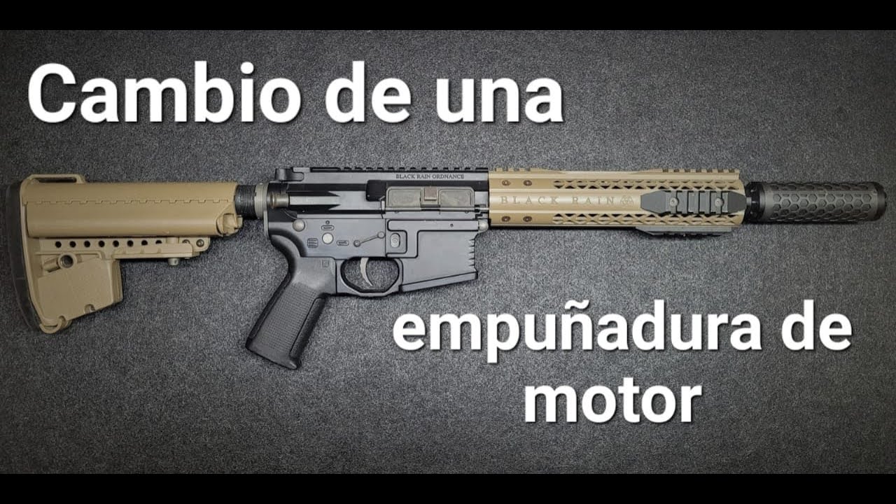 Cambio de la empuñadura de motor, o motor grip, de una réplica de airsoft.