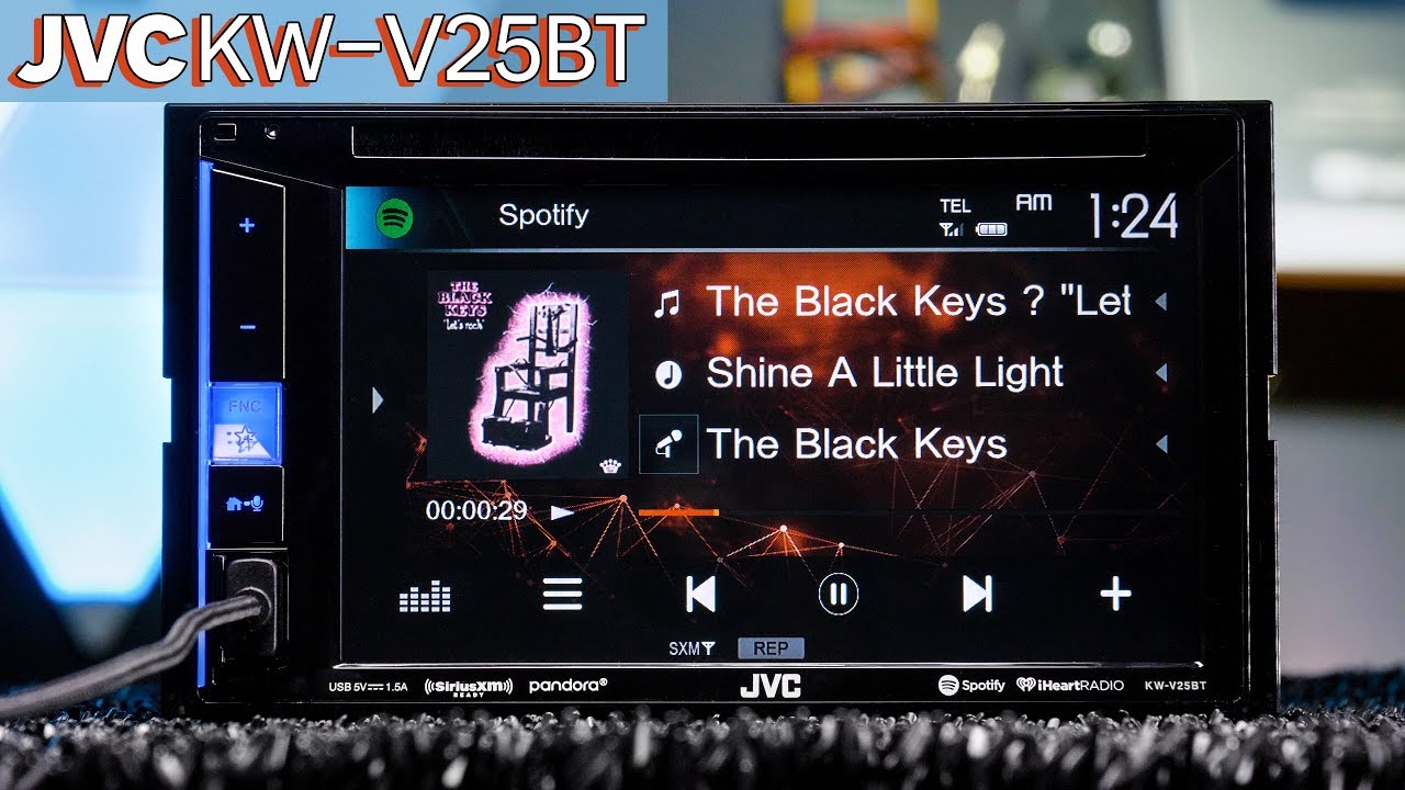 Бюджетная стереосистема Bluetooth JVC KW-V25BT размером 2 DIN
