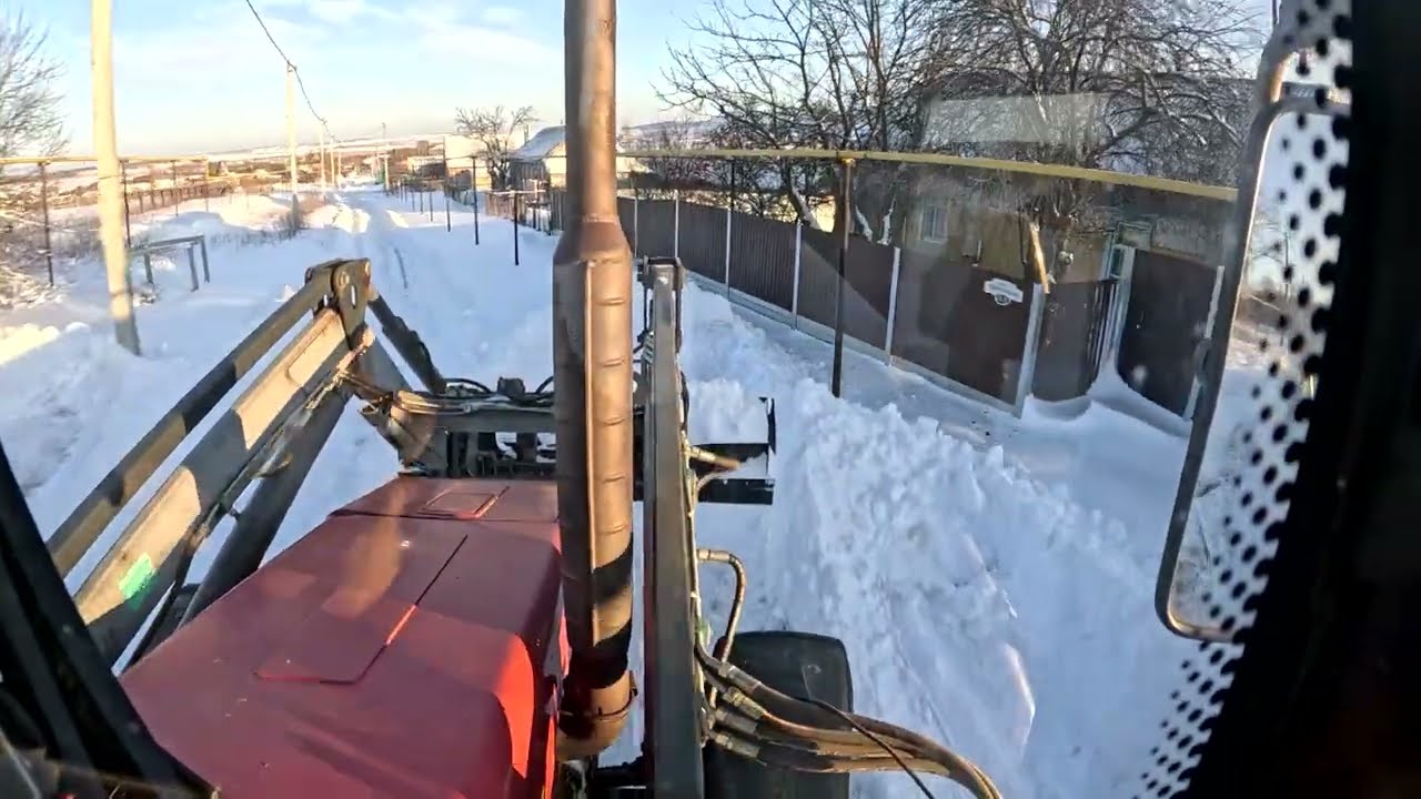 Чистка снега в Карамалке. Часть 1