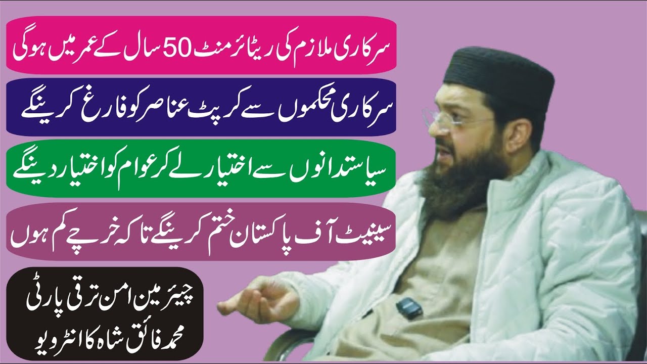 Chairman Amun Taraqqi Party Muhammad Faiq Shah Ka Interview  | Interview By Ameer Muavia