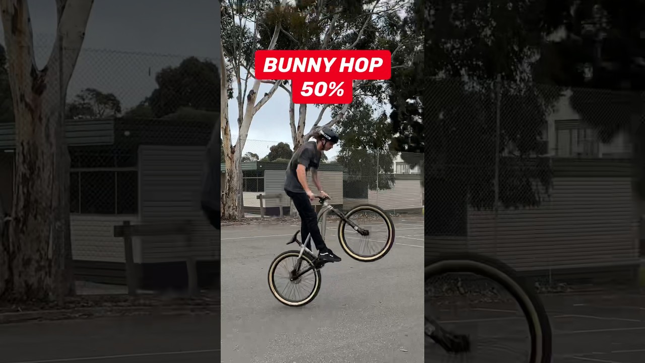 What bunny hop % are you ?! 🤔 #bike #mountainbike #mtb #streettrials #viral #shorts