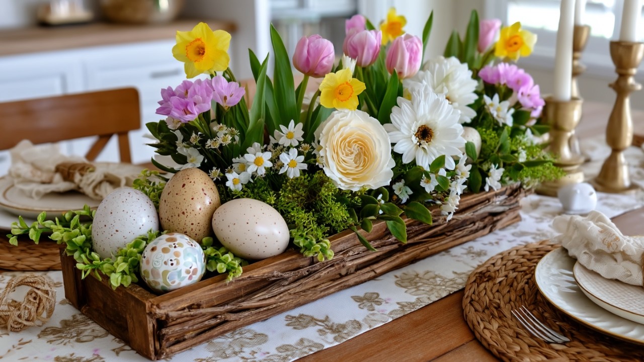 Easter Farmhouse Decor 🌷 Soft Spring Styling with Rustic Charm