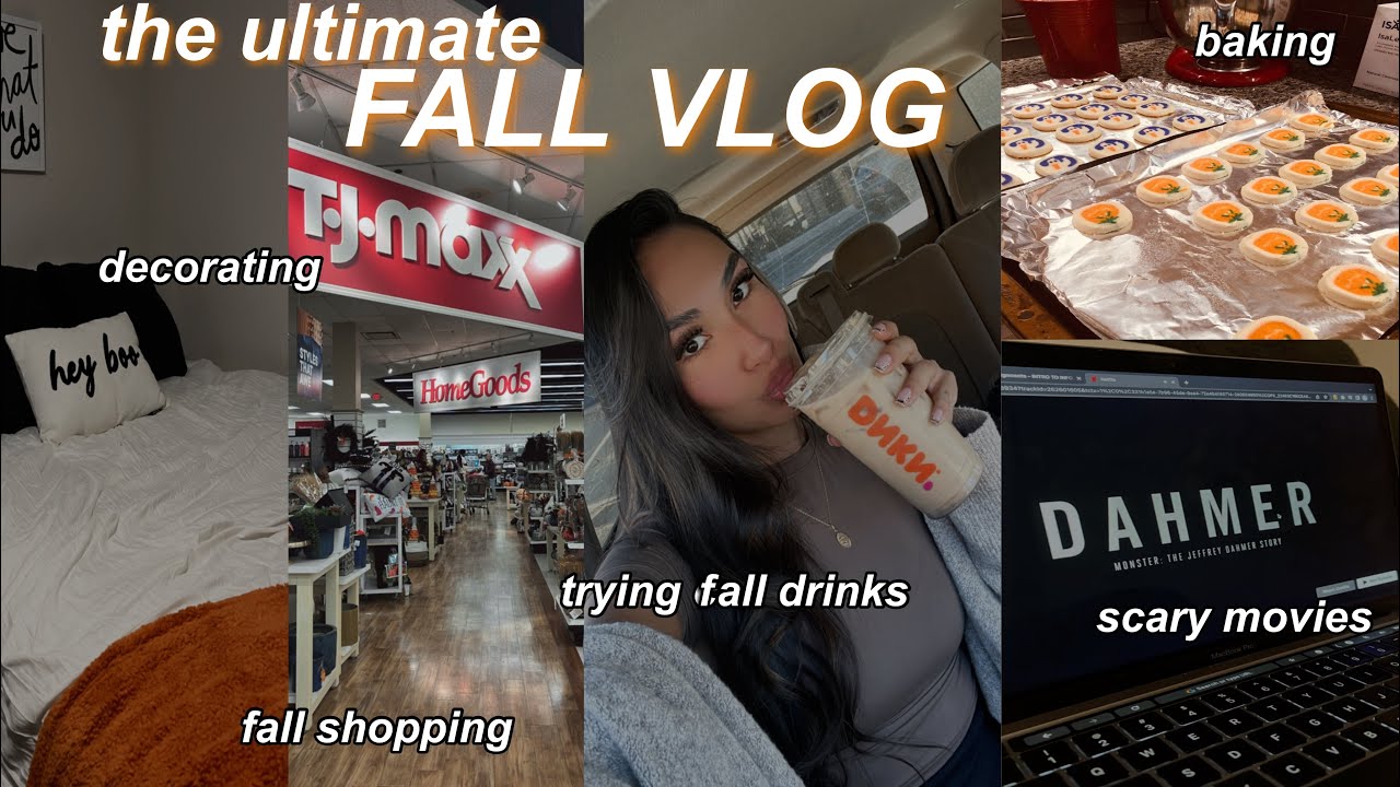 THE ULTIMATE FALL VLOG: fall scent shopping, decorating for fall, baking sweets & more!