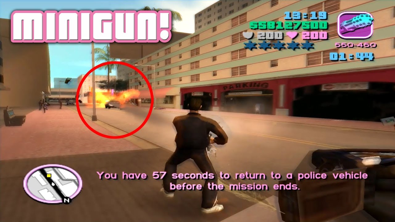 Fun With A Minigun / Vigilante Levels 1-12 / GTA Vice City