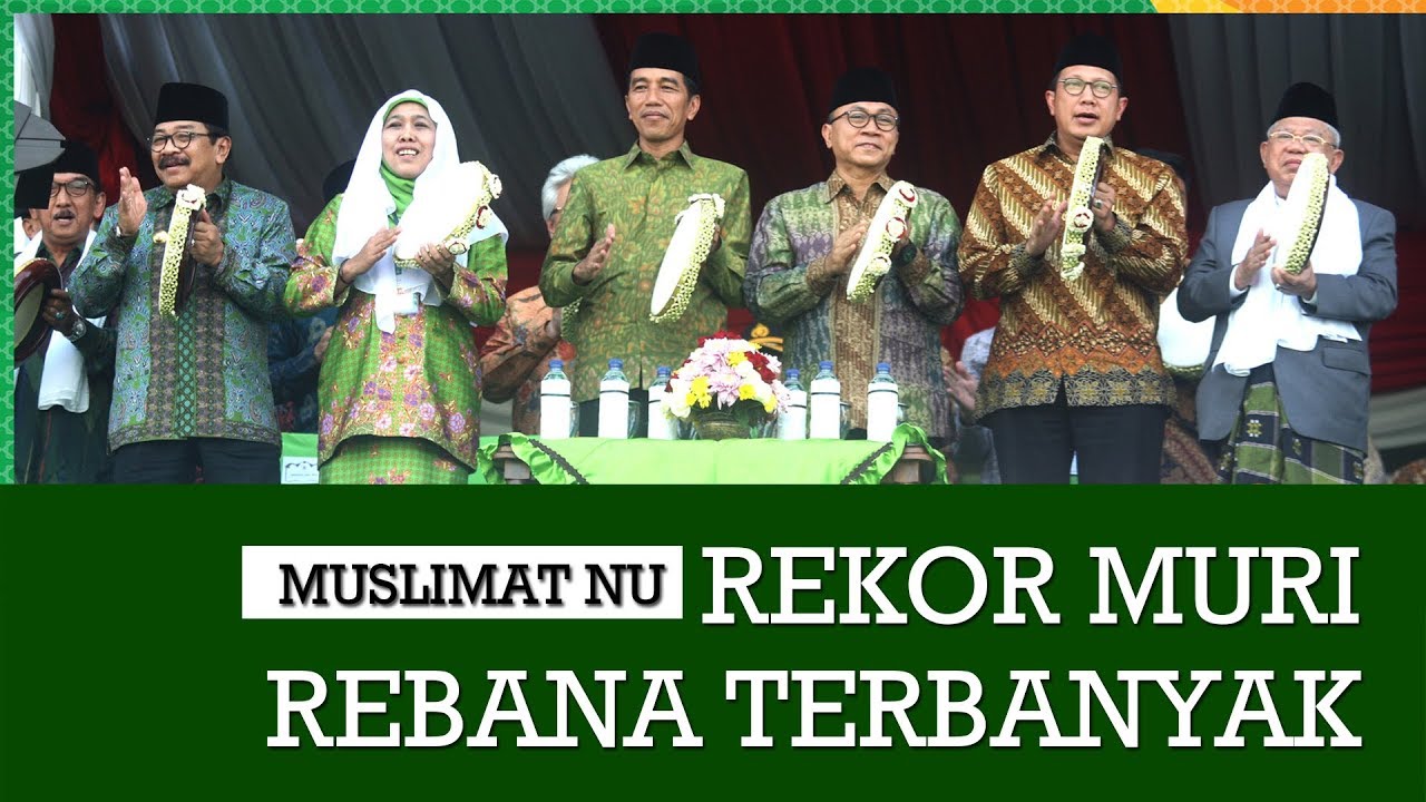 Rekor Muri 50 Ribu Rebana Muslimat NU dan Presiden Jokowi