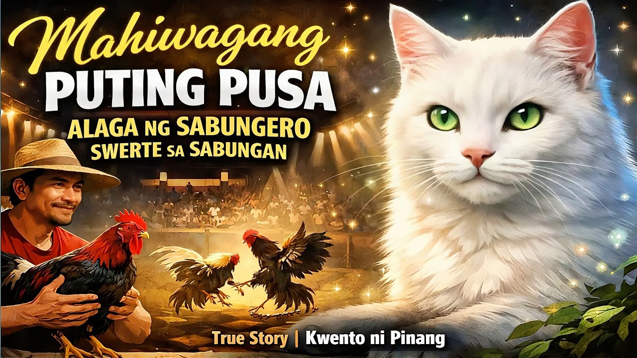 MAHIWAGANG PUTING PUSA ALAGA NG SABUNGERO SWERTE SA SABUNGAN | True Story