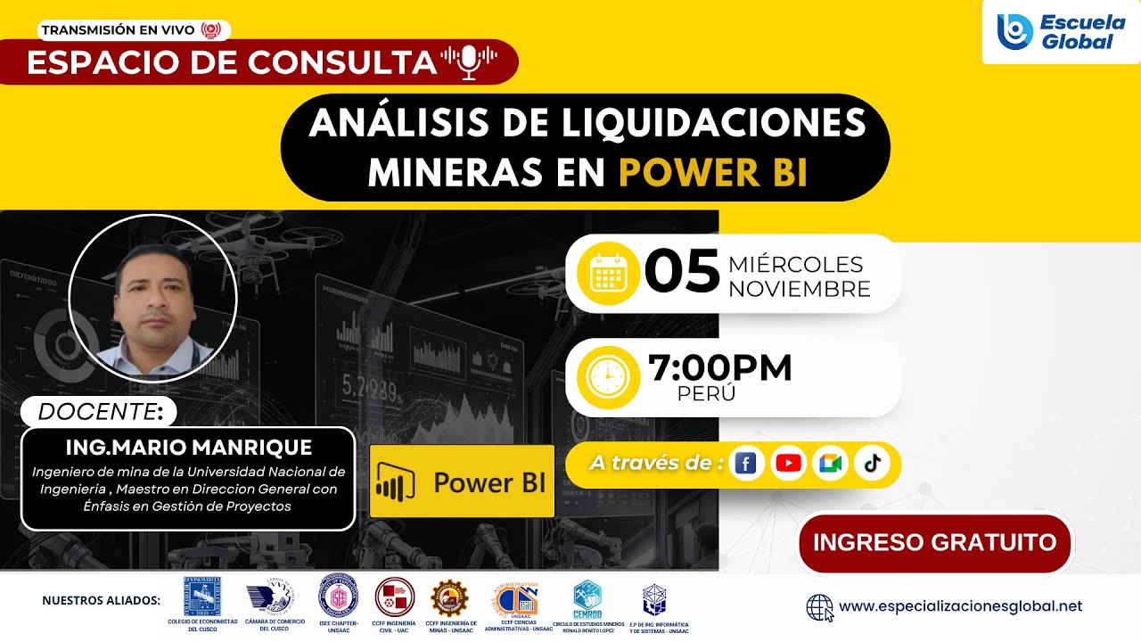 🎊 ᴇsᴘᴀᴄɪᴏ ᴅᴇ ᴄᴏɴsᴜʟᴛᴀs 𝐀𝐍𝐀́𝐋𝐈𝐒𝐈𝐒 𝐃𝐄 𝐋𝐈𝐐𝐔𝐈𝐃𝐀𝐂𝐈𝐎𝐍𝐄𝐒 𝐌𝐈𝐍𝐄𝐑𝐀𝐒 𝐄𝐍 𝐏𝐎𝐖𝐄𝐑 𝐁𝐈 🥳