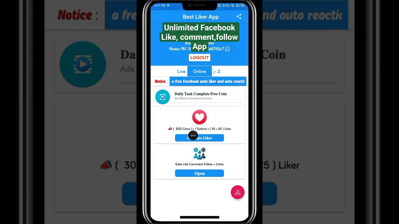 Get Unlimited Facebook Likes, Comments & Followers | 100% Real Users | Facebook Auto Liker App 2025