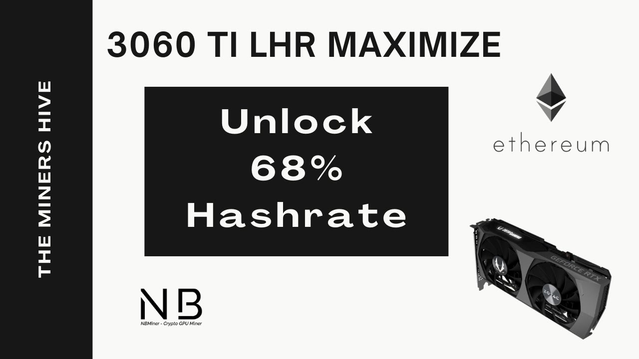 LHR Defeated? How to get 3060 Ti LHR running at 68% Hashrate.