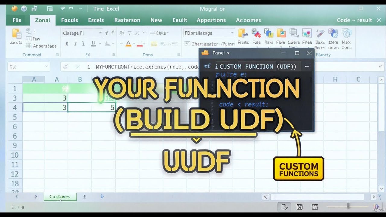 Custom Functions (UDF) in VBA | Create Your Own Excel Functions | VBA for Beginners