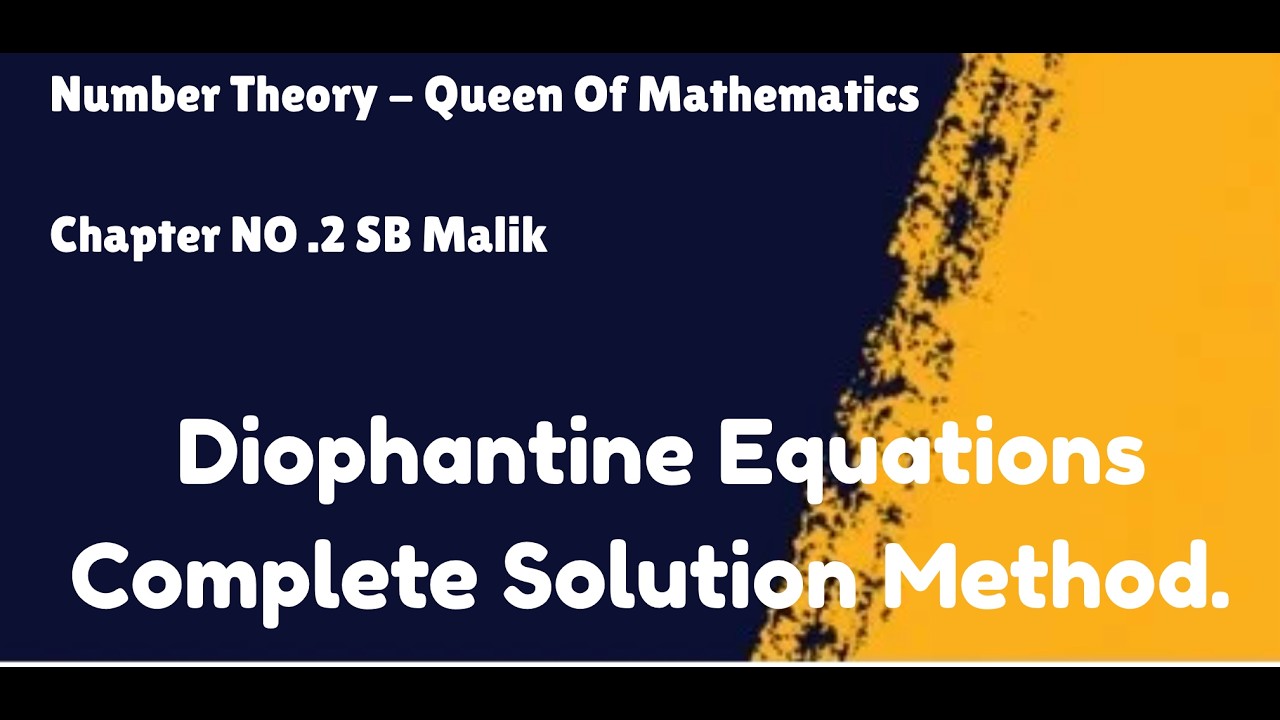 Solution Of Diophantine(Dio faan teen)  Equations