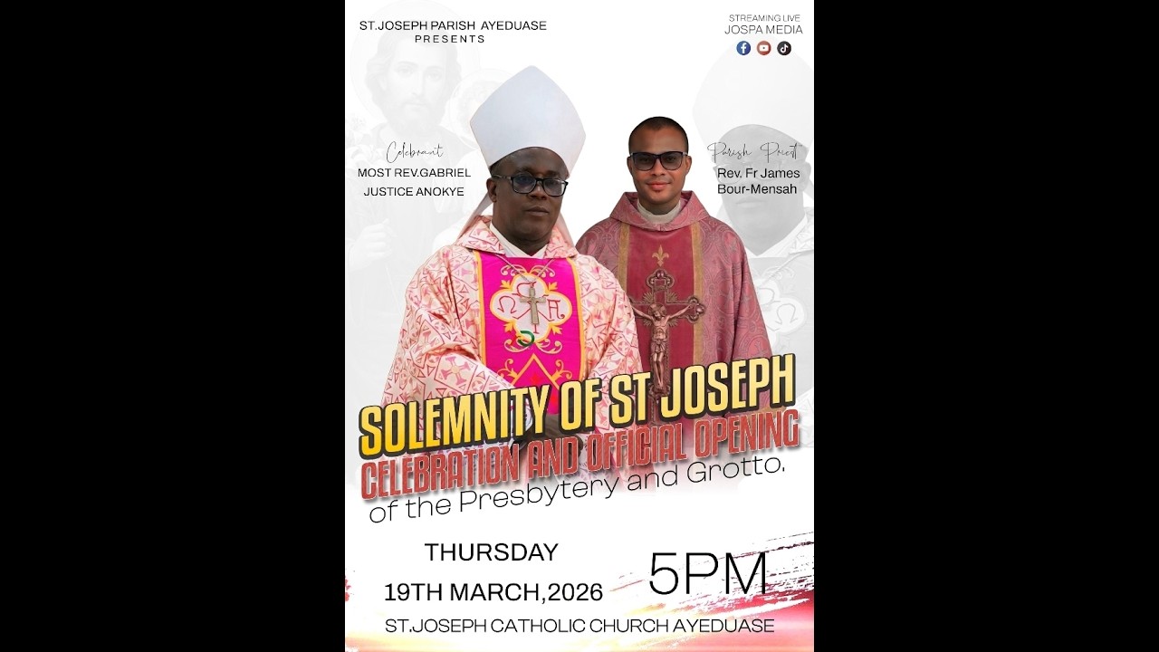 SOLEMNITY OF SAINT JOSEPH CELEBRATION  AND OFFICIAL OPENING OF THE PRESBYTERY AND GROTTO