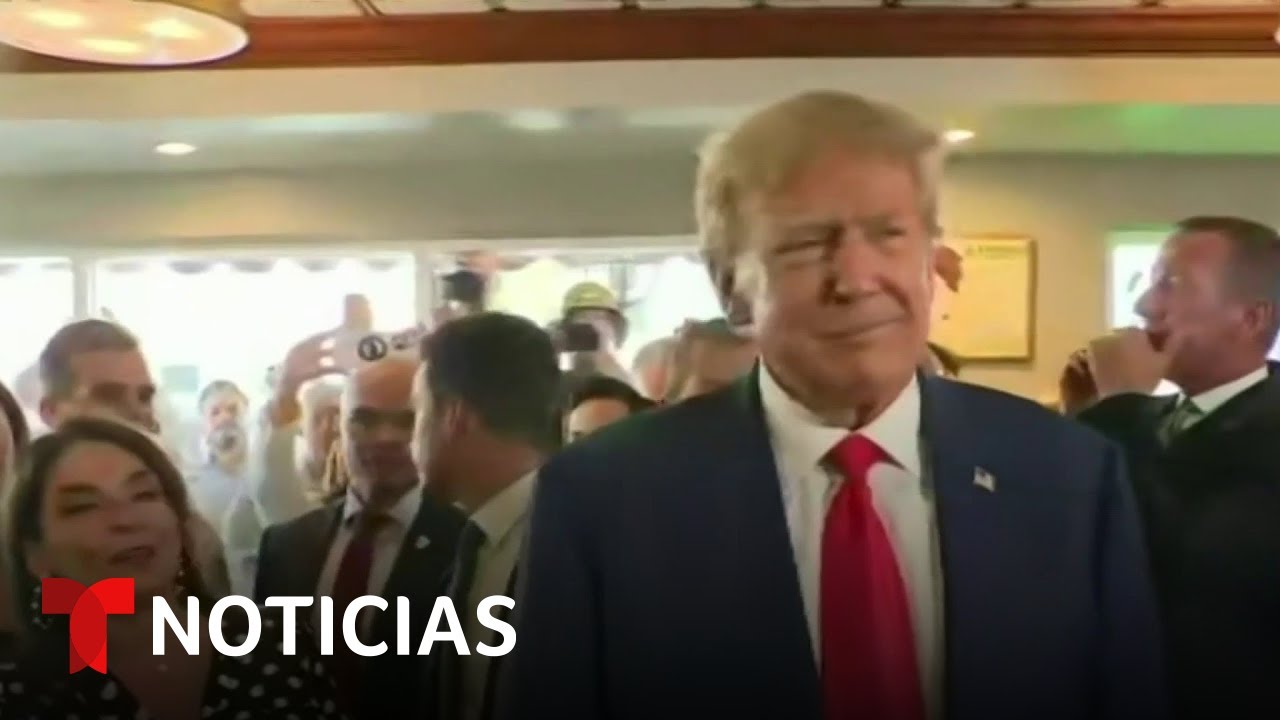 Trump hace una parada en un icónico café cubano de Miami | Noticias Telemundo
