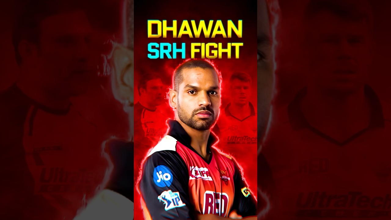 Shikhar Dhawan Breaks Silence 🔥 on SRH IPL Controversy 😳 #cricket #viralvideo #cricketshorts