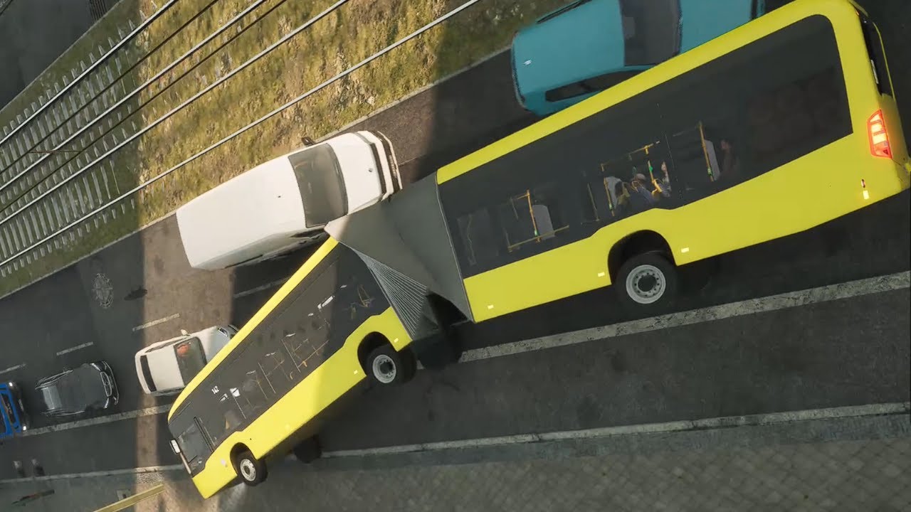 Unfall mit dem Gelenkbus in The Bus