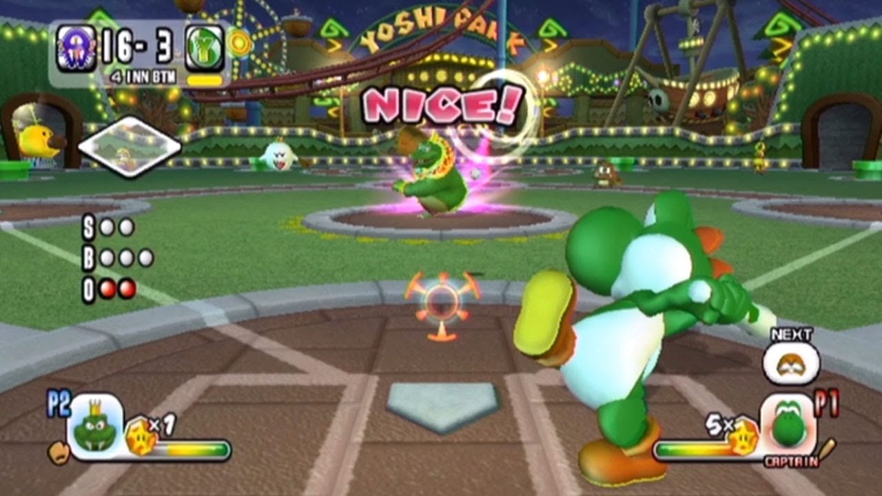 Mario Super Sluggers - Yoshiller (Yoshi Eggs) vs. shrooby (Waluigi Spitballs)!