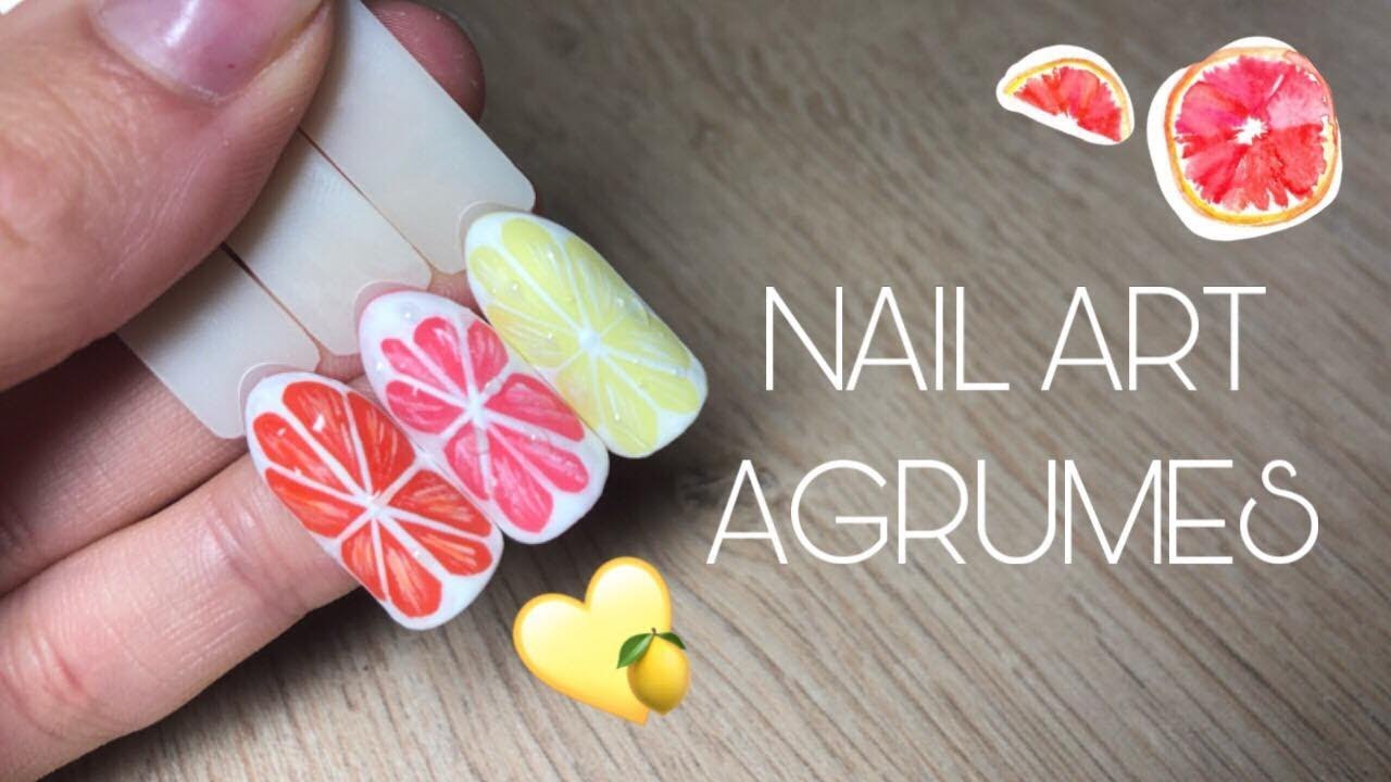NAIL ART AGRUME 🍋🍉
