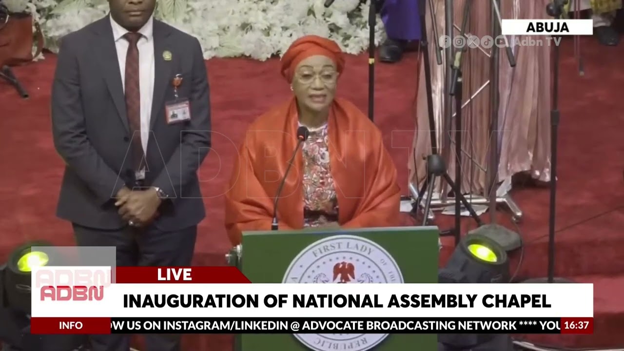 “ Let My Song Be A Sweet Savour In God’s Ears – First Lady Remi Tinubu Blesses NASS Chapel