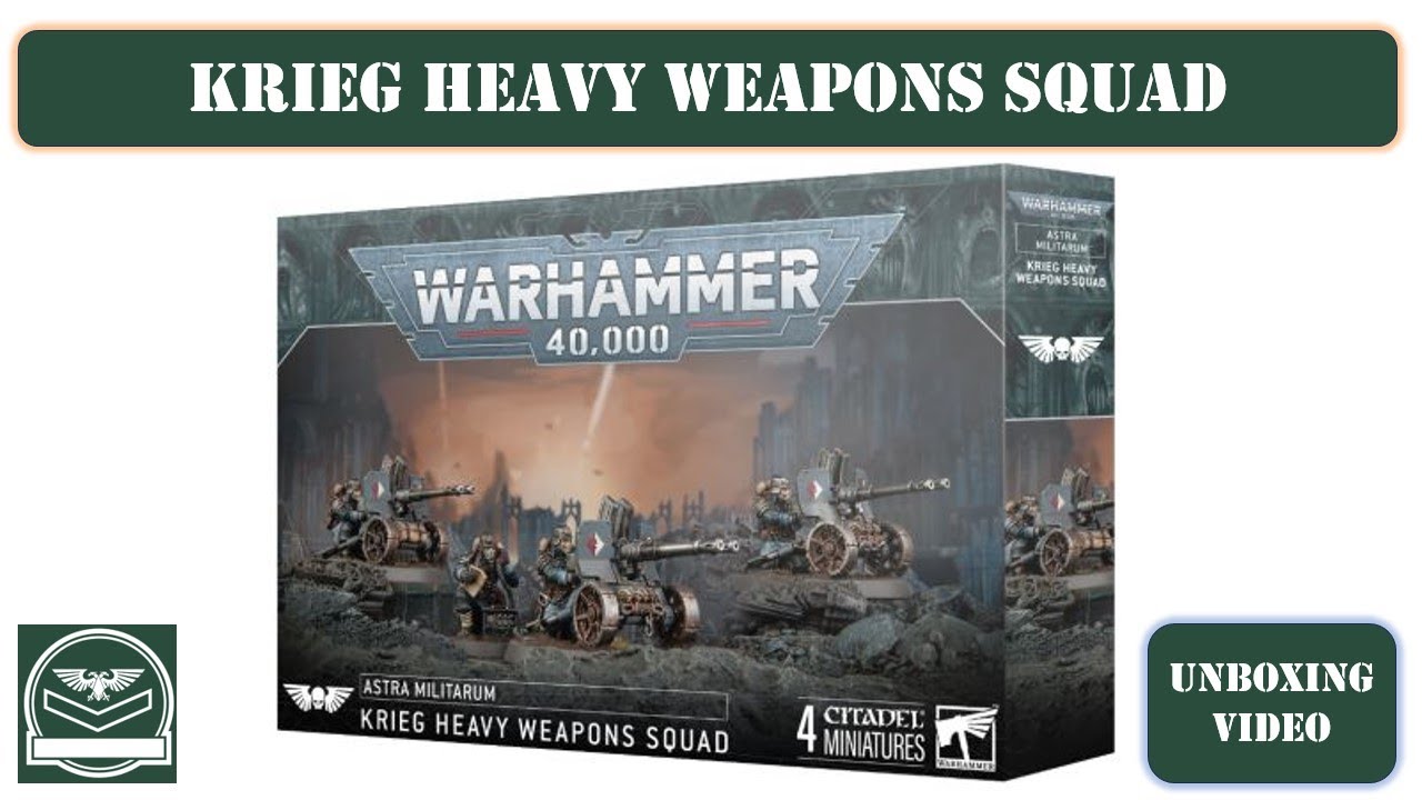 Unboxing the Krieg Heavy Weapons Squad | Hobby video | Astra Militarum | Warhammer 40,000