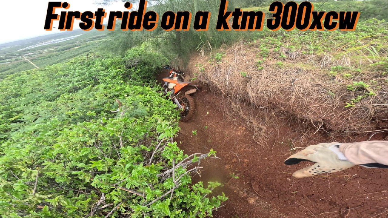 first ride on a KTM 300xcw