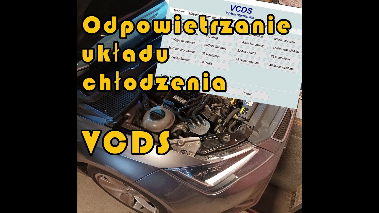 odpowietrzanie układu chłodzenia VCDS
