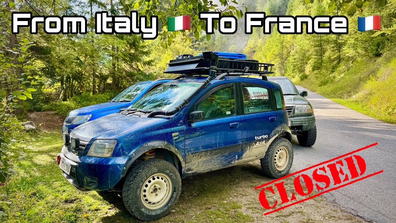 Поездка из Италии во Францию ​​на моем Fiat Panda 4X4