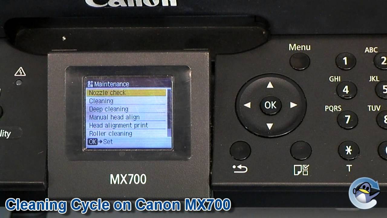 Canon Pixma MX700: How to do Printhead Cleaning and Deep Cleaning Cycles to Improve Print Quality