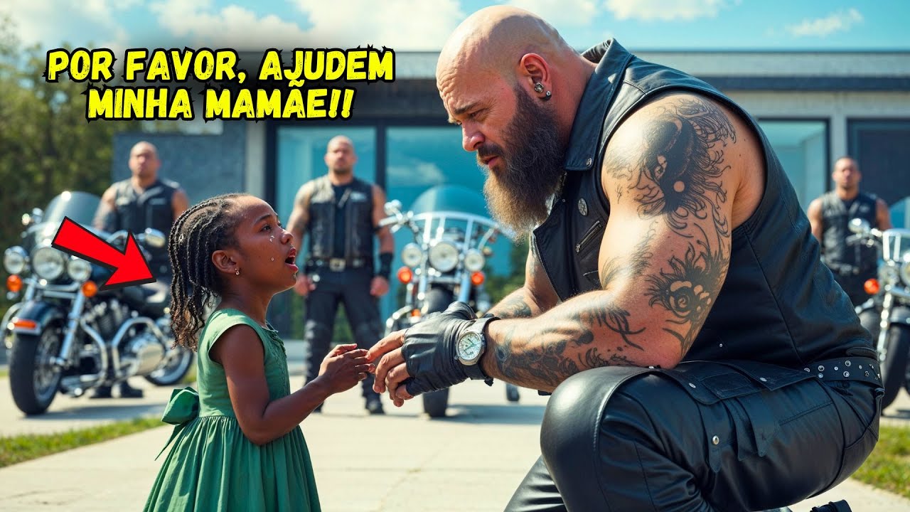 "O bilionário está batendo na minha mãe!", disse chorando a filha do zelador aos motociclistas