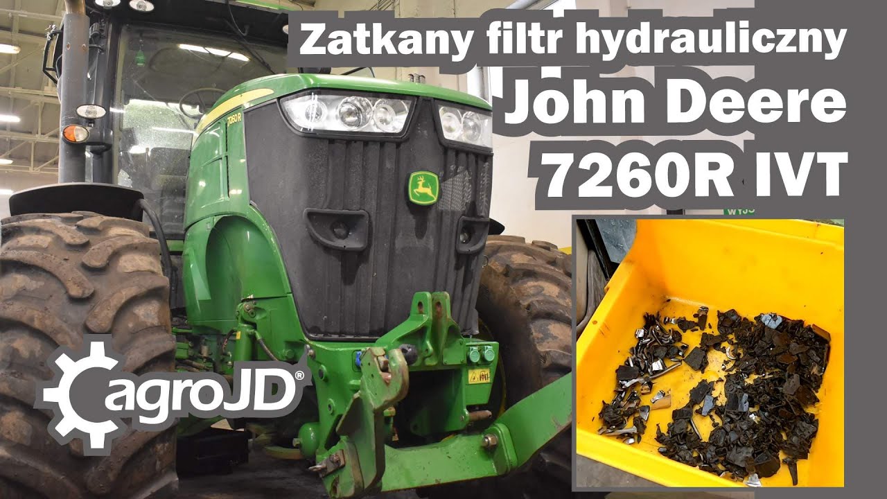 Czujność operatora na medal🥇Filtr hydrauliczny zatkany okładzinami! JD 7260R IVT znowu jedzie!