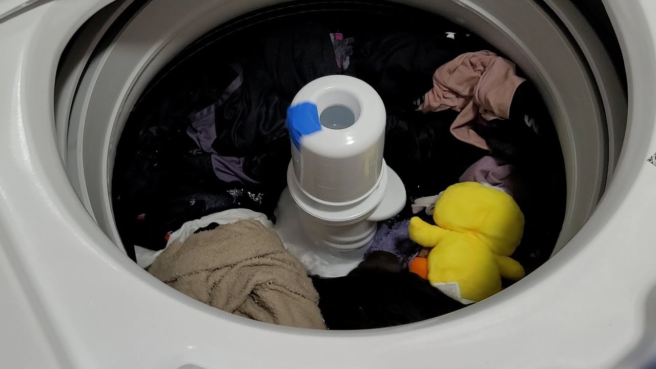 Super Overloaded Maytag commercial washer test. Forgot to record the fill-up and presoak.#MVWP575GW