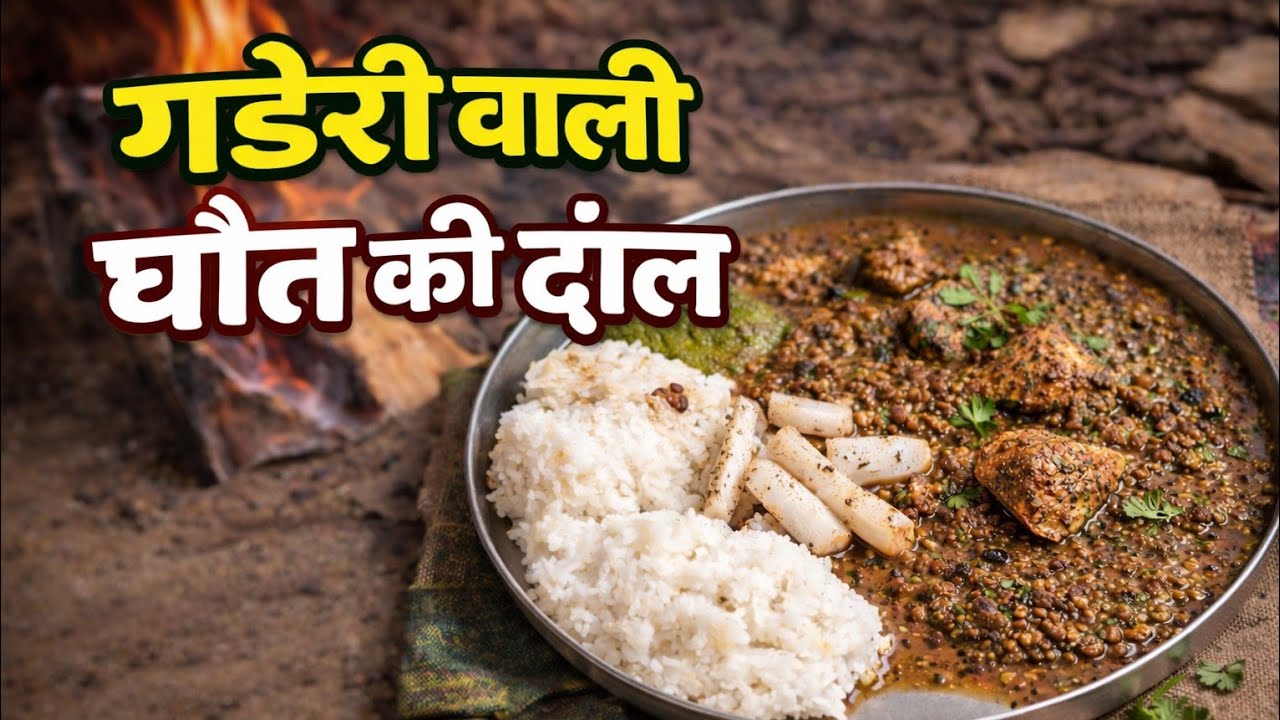 पहाड़ी घोत की दाल गडेरी डाल के | Uttarakhand Traditional Food | Pure Village Style🔥