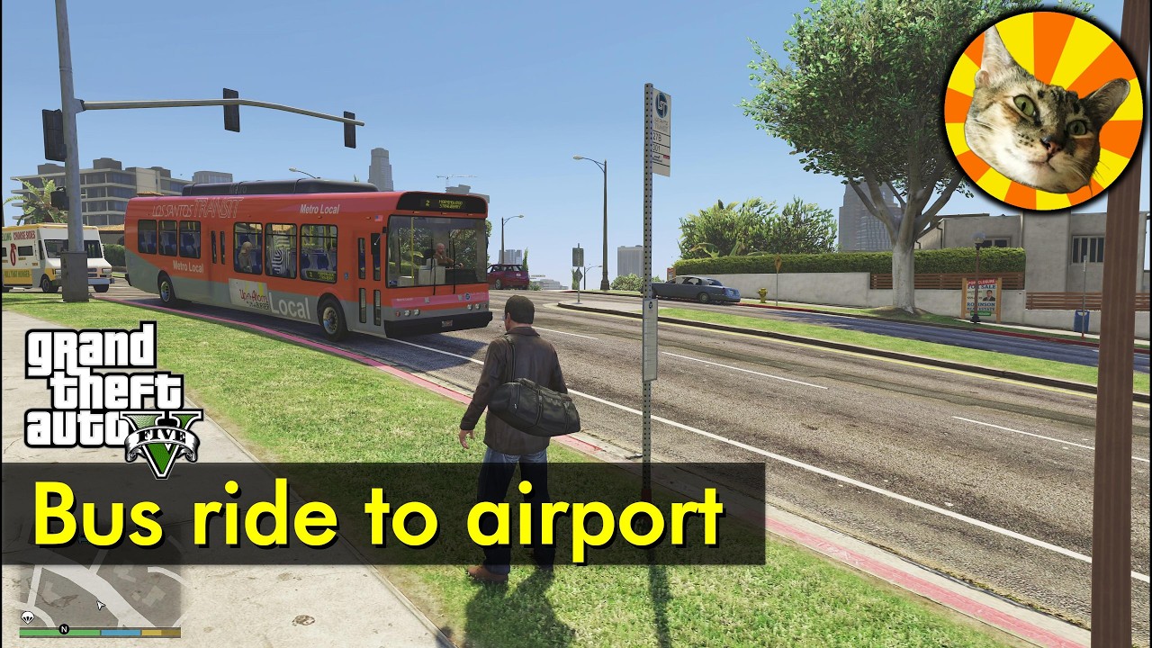 Michael's bus ride to the airport | GTA V