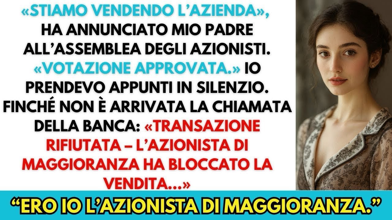La Famiglia Votò Per Vendere L’Azienda… Finché Non Conobbero l’Anonimo Azionista All’82%