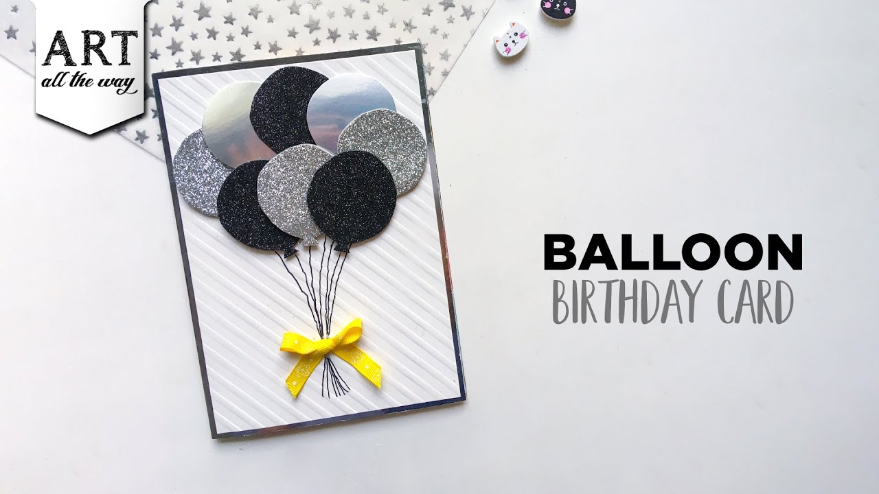 Balloon Birthday Card | Creative Card Design | Handmade cards | DIY Greeting Cards | Felt Crafts