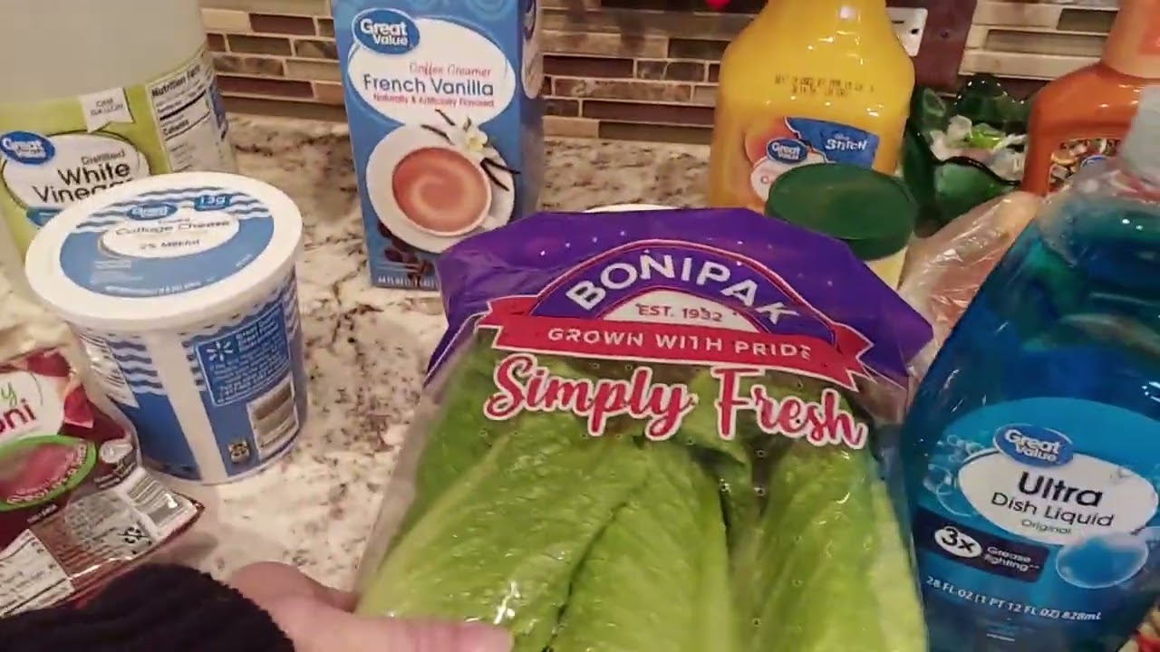 Покупка продуктов в Walmart в декабре на сумму 85 долларов.