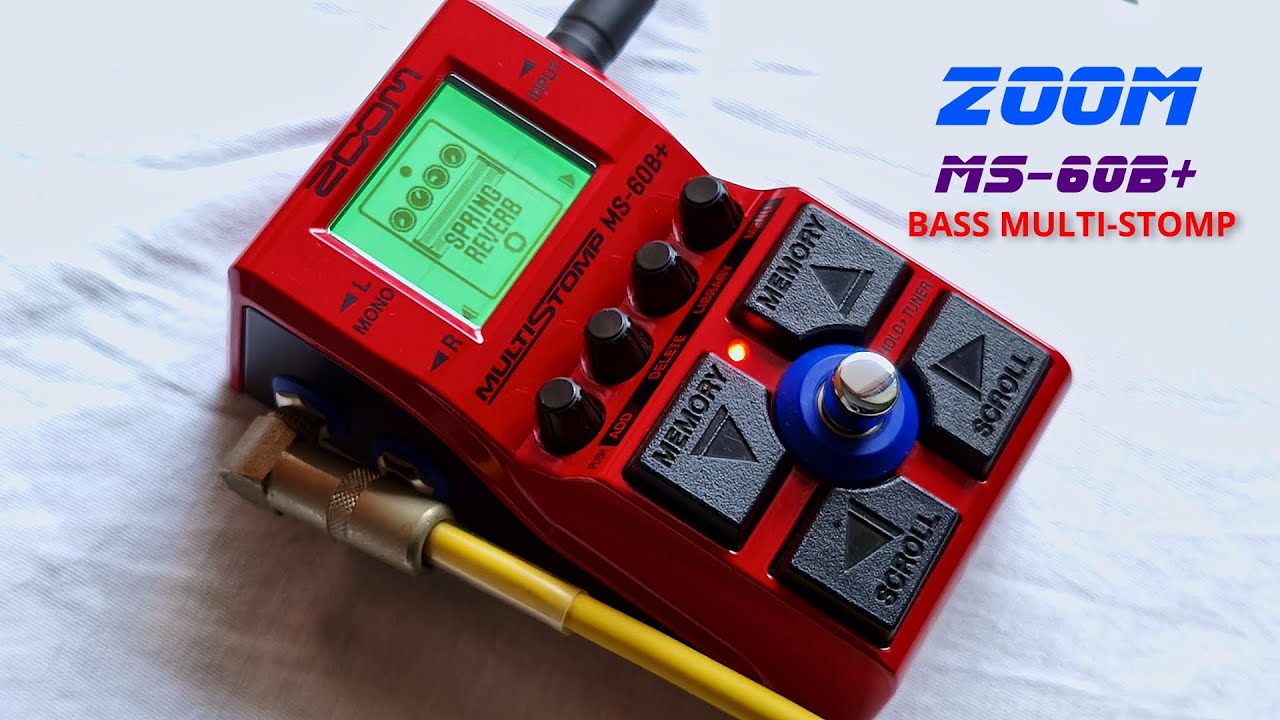 Gear Review Ep. 34 Part.2 | Zoom MS-60B+ Bass Multi-Stomp - Menu Detail