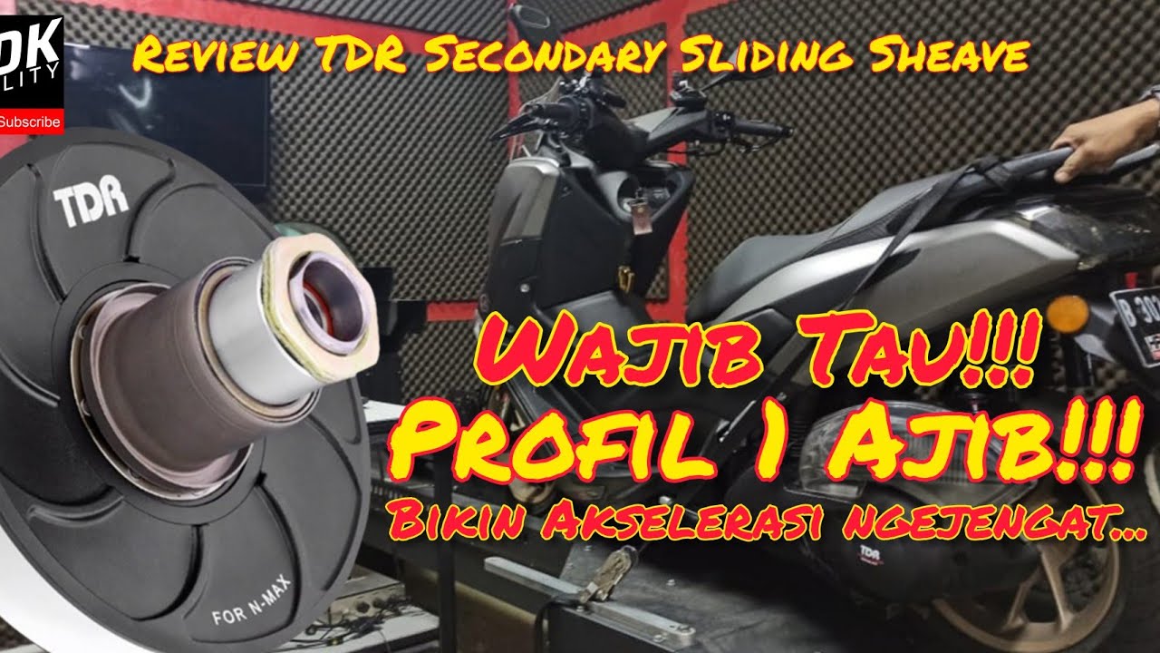 UPGRADE Secondary Sliding Sheave TDR CVT Akselerasi NMAX Jengat!