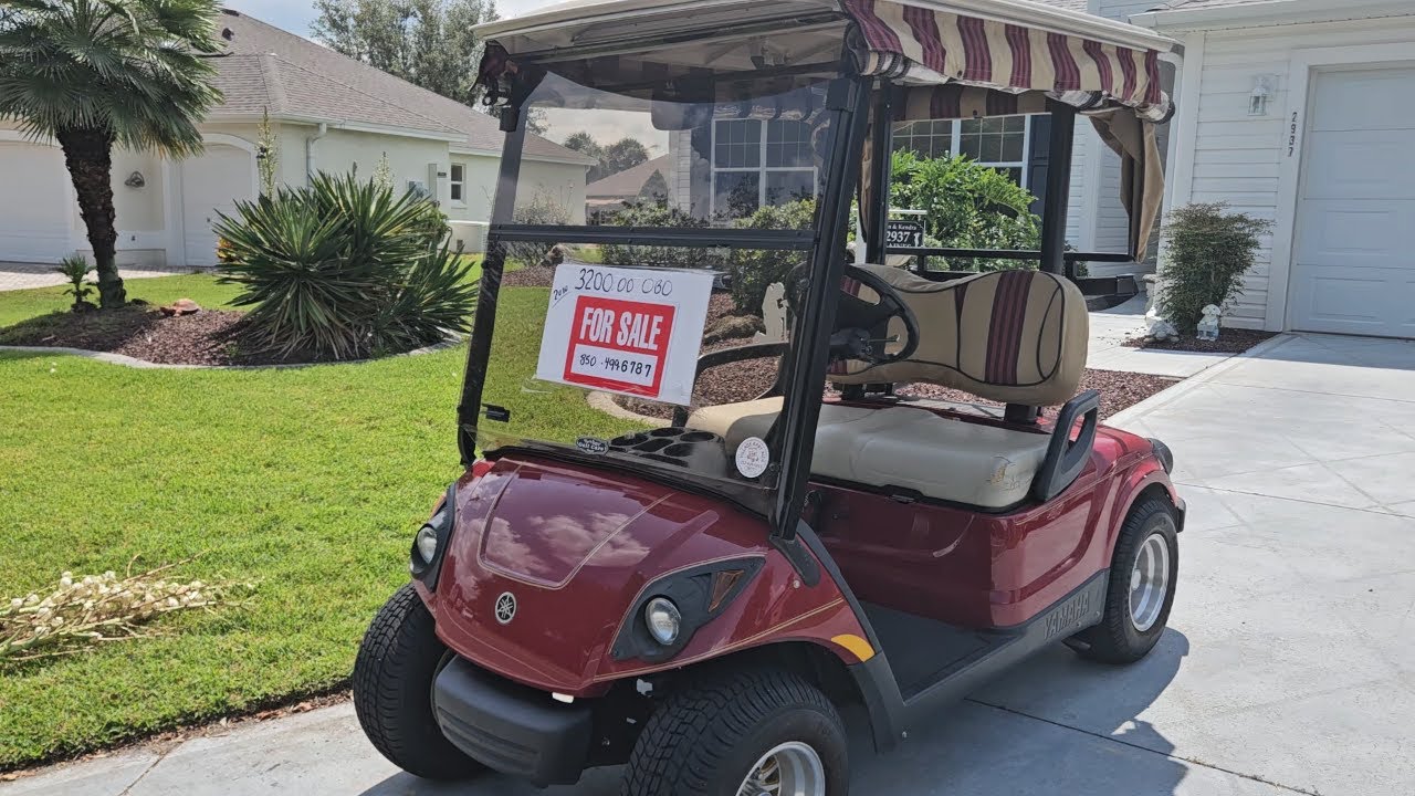 The Villages, FL 2010 pre-owned Yamaha gas golf cart test drive! $3.2K